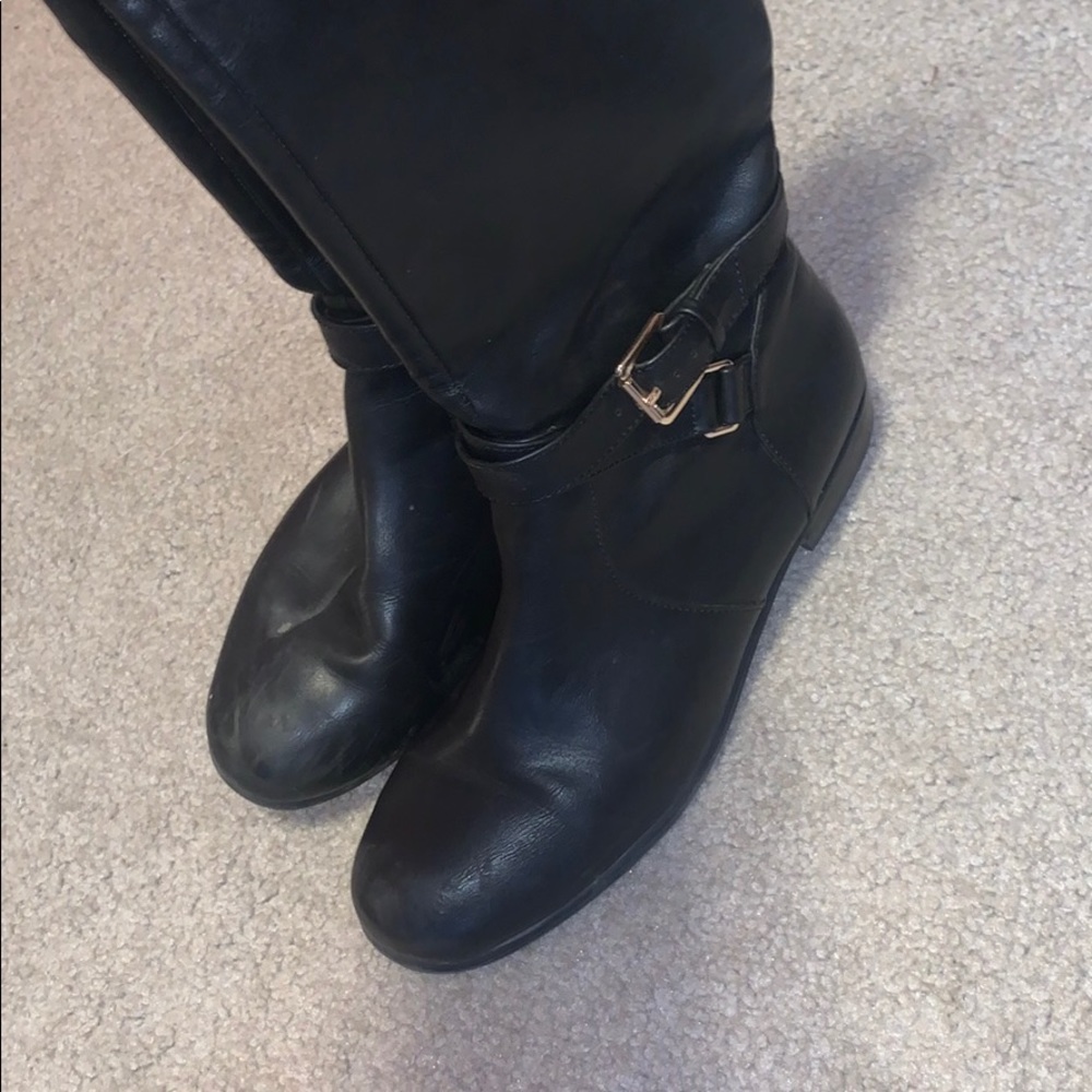 Banana‎ Republic Black Riding Boots 8.5 - Picture 7 of 7